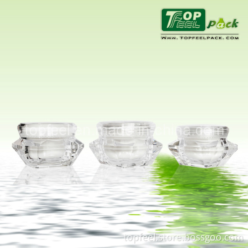 Cosmetic Plastic Jars with Lids